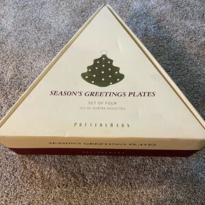 Pottery Barn Christmas plates